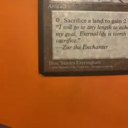 1997 MTG Magic the Gathering Zuran Orb (350/383) Ice Age LP - Image 2