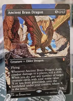 Ancient Brass Dragon (Borderless) - Battle for Baldur's Gate (NM/M) - Image 1