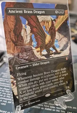 Ancient Brass Dragon (Borderless) - Battle for Baldur's Gate (NM/M) - Image 2