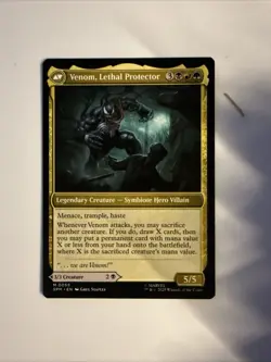 MTG Eddie Brock / Venom Lethal Protector 0055 SPM NM Spiderman Magic Gathering - Image 1