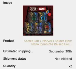 PRE-SALE - ISLAND x4✨RAISED FOIL✨ Symbiote Venom Land - Spider-Man Secret Lair - Image 2