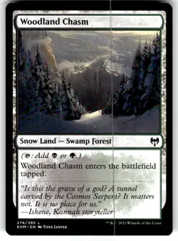Woodland Chasm Kaldheim Regular MTG - Image 1
