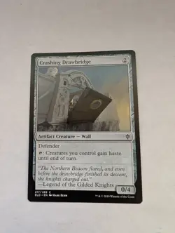 Crashing Drawbridge Throne of Eldraine Regular MTG NM - Image 1