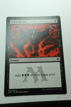 MTG Dark Ritual x1- -Masters 25-Lightly Played - Image 1