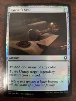 Patriar's Seal NM FOIL Commander Legends: Battle for Baldur's Gate MTG - Image 1
