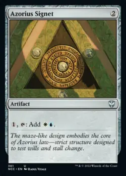AZORIUS SIGNET mtg NM-M New Capenna Commander Unc - Image 1