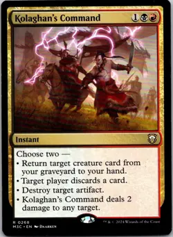 Magic the Gathering HP Kolaghan's Command Modern Horizons 3 Commander MTG - Image 1