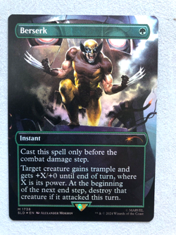 Mtg Carte Magic Secret Lair Marvel Wolverine Berserk English FOIL NM - Image 1