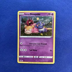 Pokemon TCG Galarian Slowpoke Cosmos SWSH Black Star Promo SWSH126 NM c - Image 1