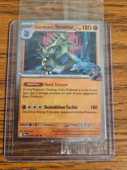 Team Rocket's Tyranitar (Pokemon Center Exclusive) 096/182 - Image 2