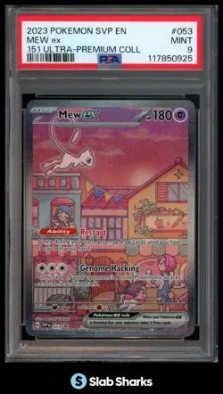 2023 POKEMON SV BSP - SVP EN #053 MEW EX 151 ULTRA PREMIUM COLLECTION PSA 9 - Image 1