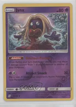 Jynx Reverse Foil Pokemon Sun & Moon Unified Minds #76 - Image 1
