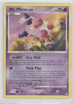 Mr Mime Pokemon Diamond & Pearl Mysterious Treasures #30 2007 - Image 1