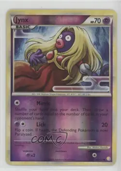 Jynx Reverse Foil Pokemon HeartGold & SoulSilver #69 2010 - Image 1