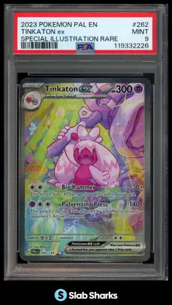 2023 POKEMON PALDEA EVOLVED #262/193 TINKATON EX SPECIAL ILLUSTRATION RARE PSA 9 - Image 1