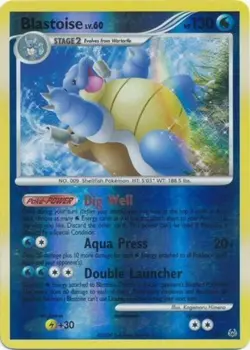 Pokemon TCG - Blastoise Lv. 60 - 2/127 - Reverse Holo - Platinum [Moderate Play] - Image 1