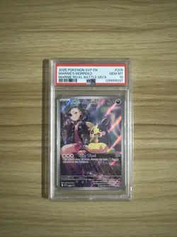 2025 Pokemon Marnie's Morpeko #206 PSA 10 GEM MINT - Image 1