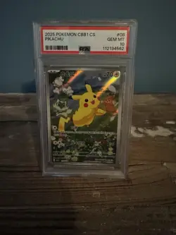 2025 Pokemon CBB1 CS Pikachu PSA10 - Image 1