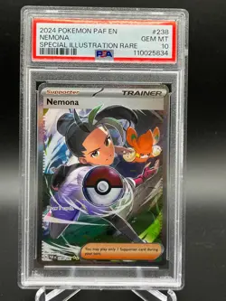 2024 Pokemon Paldean Fates Nemona Alt Art SIR 238/091 PSA 10 GEM MINT - Image 1