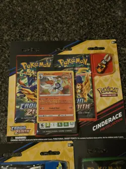 Set Of 3 Pokemon Crown Zenith Pin Collection Blister - Factory Sealed - Image 2