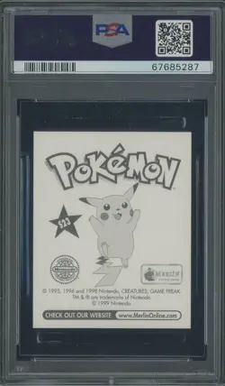1999 Pokemon Merlin #S23 Mew Prism PSA 9 MINT - Image 2