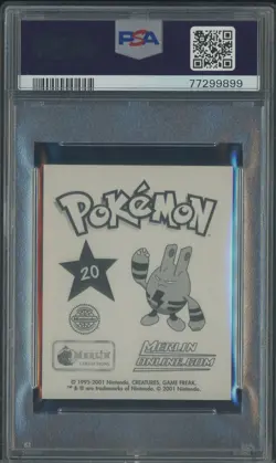 2001 Pokemon Merlin Pokemon 3 #20 Hoppip Prism PSA 9 MINT - Image 2