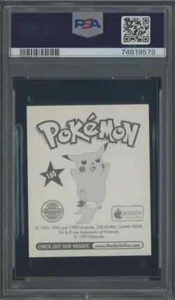 1999 Pokemon Merlin #160 Venonat PSA 9 (OC) MINT - Image 2