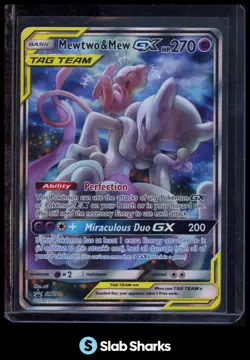 2019 POKEMON SM BLACK STAR PROMOS #SM191 MEWTWO & MEW TAG TEAM GX - Image 1