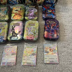 Pokemon Prismatic Lot, 4 Promos, 4 Prismatic Surprise Boxes, 10 Tins No Packs - Image 3