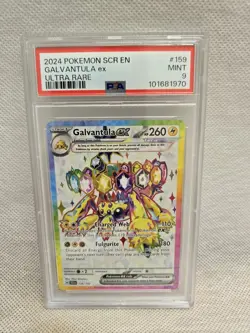 2024 Pokemon Stellar Crown - Galvantula ex - Ultra Rare - #159/142 - PSA 9!! - Image 1