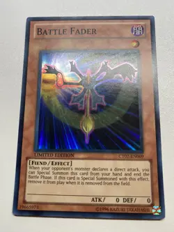 Yugioh Battle Fader Super Rare Limited Edition CT07-EN009 MP - Image 1