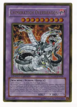 (YBL) Yu-Gi-Oh! Chimeratech Overdragon #GLD1-EN029 Limited Edition LP - Image 1