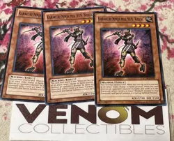 3x (M/NM) Karakuri Ninja MDL 919 "Kuick" STOR-EN028 Common 1st Edition YuGiOh - Image 1