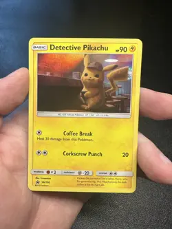 Detective Pikachu Movie Promo Holo SM190 Pokemon Card EXCLUSIVE MINT - Image 1