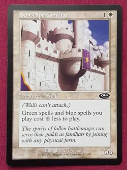 Magic The Gathering PLANESHIFT SUNSCAPE FAMILIAR white card MTG - Image 1