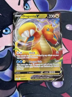 Dragonite V SWSH154 SWSH: Sword & Shield Promo Card Holo Black Star Promo NM - Image 1