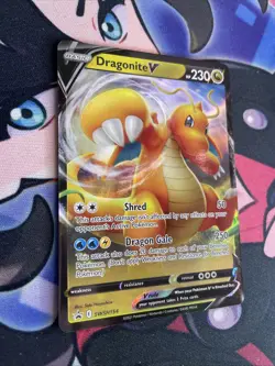 Dragonite V SWSH154 SWSH: Sword & Shield Promo Card Holo Black Star Promo NM - Image 2