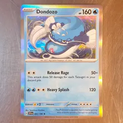 2023 Pokemon Scarlet Violet SV1 HOLO Rare Dondozo Card 061/182 - Image 1