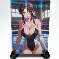 Black Lagoon Revy Sexy Hot Anime Waifu Girl Doujin Lewd Goddess Story Art Card - Image 2