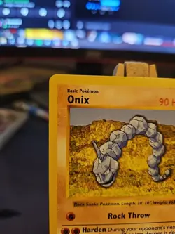 Pokemon TCG Onix Base Set Shadowless Common Card 56/102 NM Clean! - Image 2