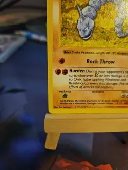 Pokemon TCG Onix Base Set Shadowless Common Card 56/102 NM Clean! - Image 5