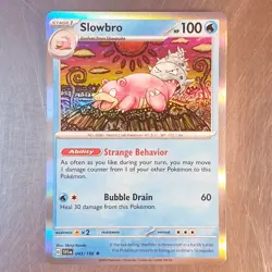 2023 Pokemon Scarlet Violet SV1 HOLO Rare Slowbro Card 043/182 - Image 1