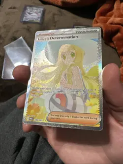 Pokemon TCG Holo Ultra Rare Full Art Lillie’s Determination Trainer Card 184/132 - Image 3