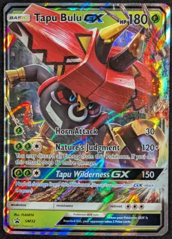 Tapu Bulu GX 2017 Black Star Promo Full Art Ultra Rare Pokemon Card SM32 (NM) - Image 1