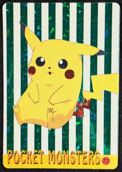 Pikachu Pidgeotto Holo Prism Vending Machine Pokemon Sticker Card #72 (NM) - Image 1