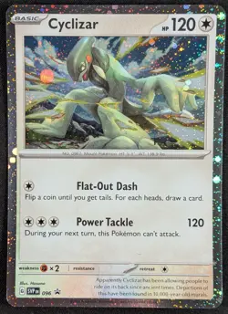 Cyclizar 2024 Black Star Promo Cosmos Holo Pokemon Card SVP096 (NM) - Image 1