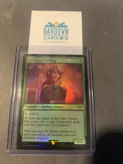 Delighted Halfling #158 (Foil) (NM) Lord of the Rings LTR Magic MTG - Image 1