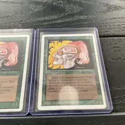 Lot of (3) Vintage Llanowar Elves Summon Elves Magic the gathering MTG RARE - Image 4
