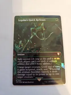Legolas's Quick Reflexes Borderless FOIL MTG LTC LP - Image 1