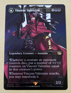 Vincent Valentine (Borderless) (Surge Foil) Final Fantasy Foil - Magic MtG - NM - Image 1